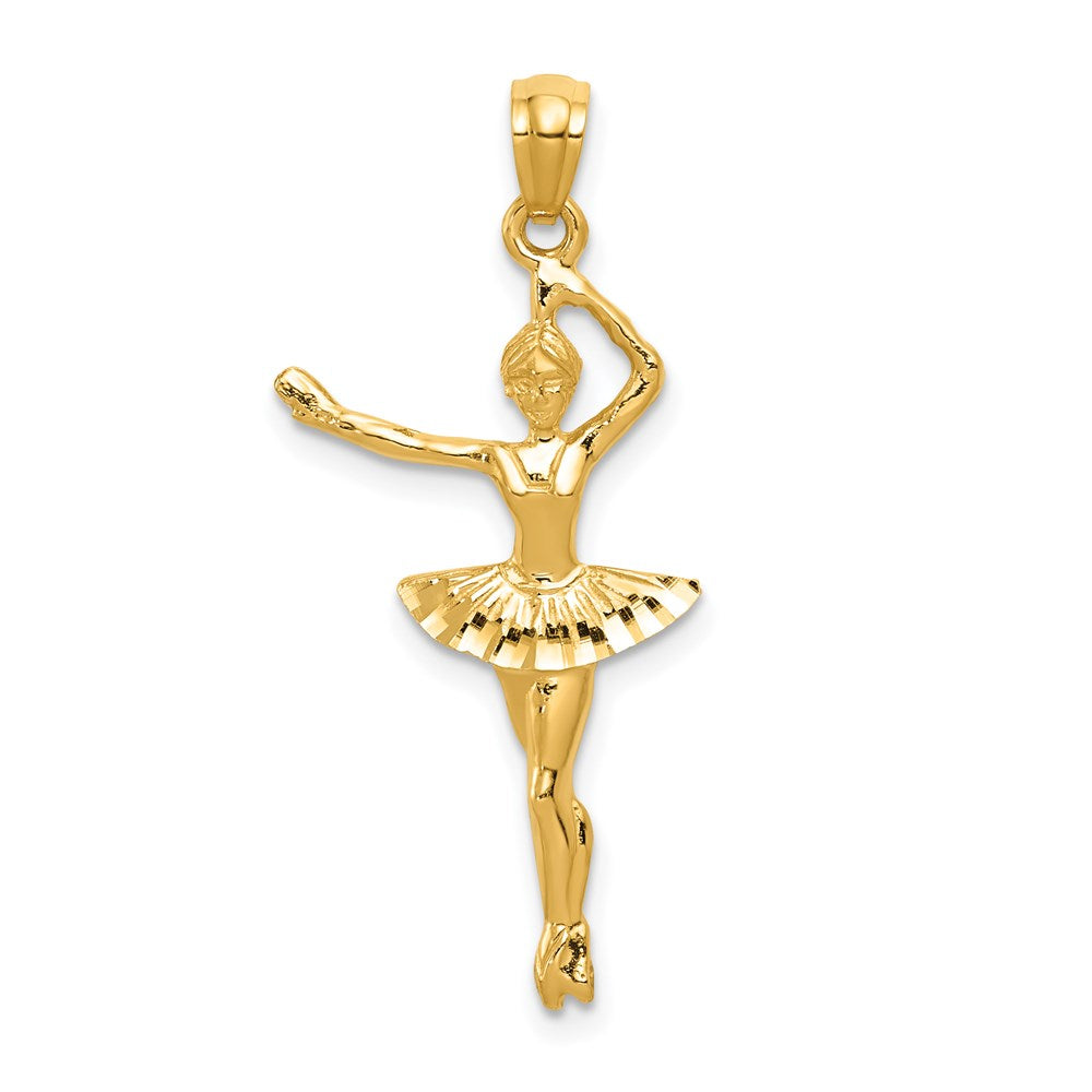 14K Gelbgold Ballerina Anhänger