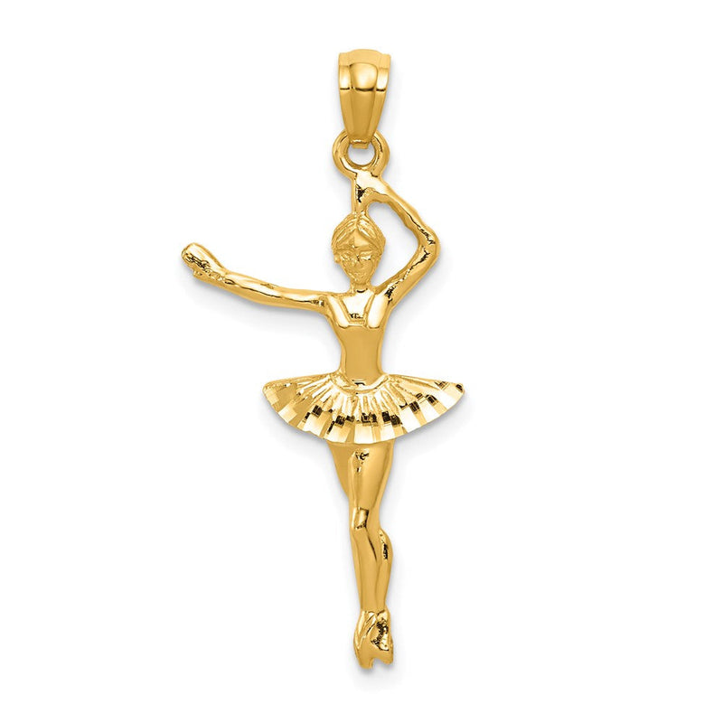14K Gelbgold Ballerina Anhänger