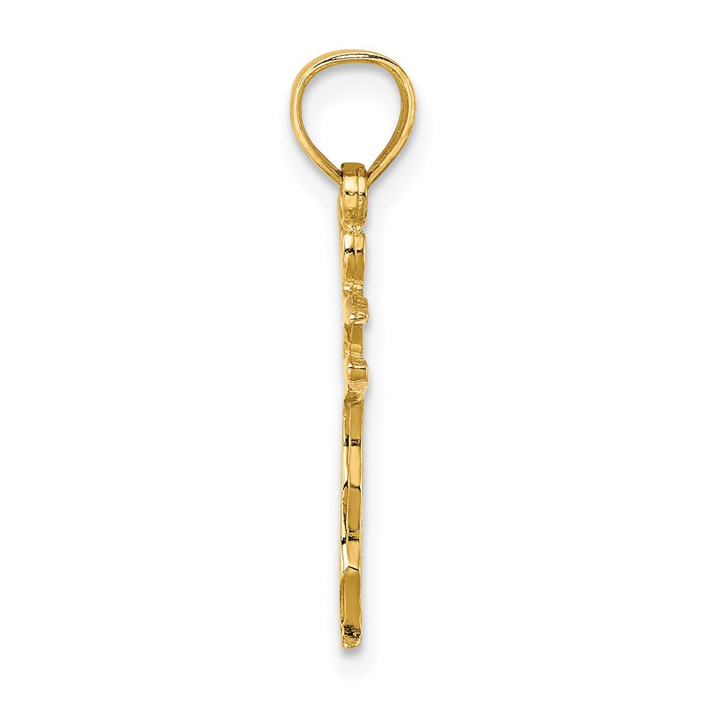 14K Gelbgold Poliert Dancer Charm