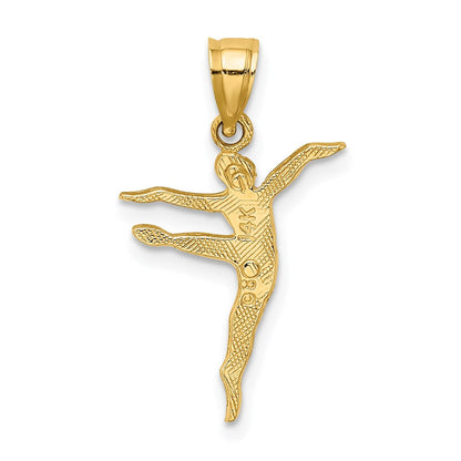 14K Gelbgold Poliert Dancer Charm