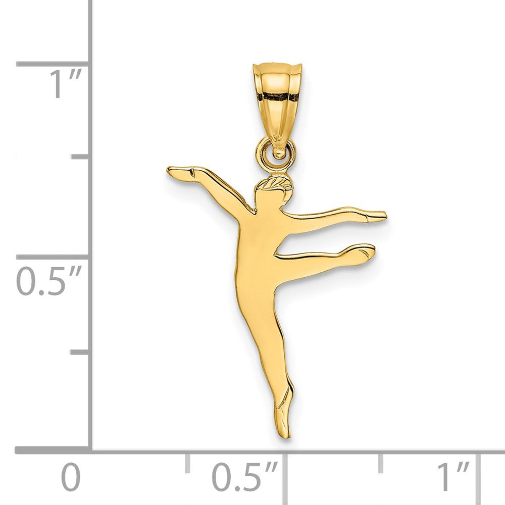 14K Gelbgold Poliert Dancer Charm