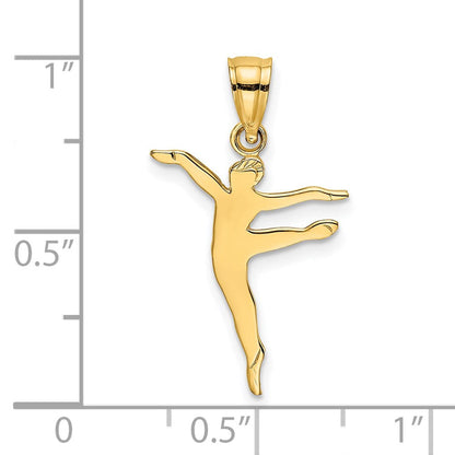 14K Gelbgold Poliert Dancer Charm