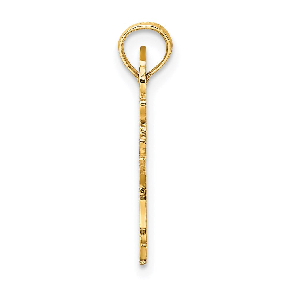14K Gelbgold Ballerina Charm