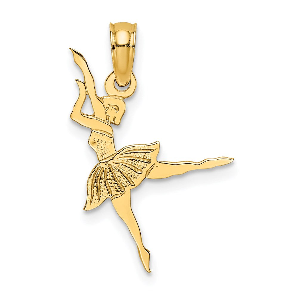 14K Gelbgold Ballerina Charm