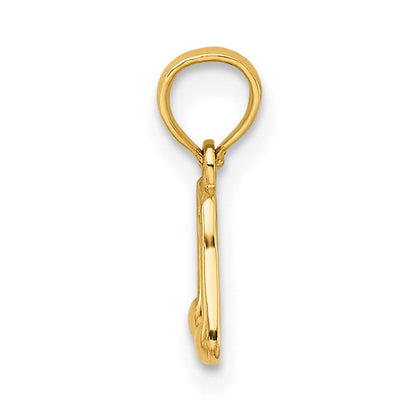14K Gelbgold Doppelt Notes Charm