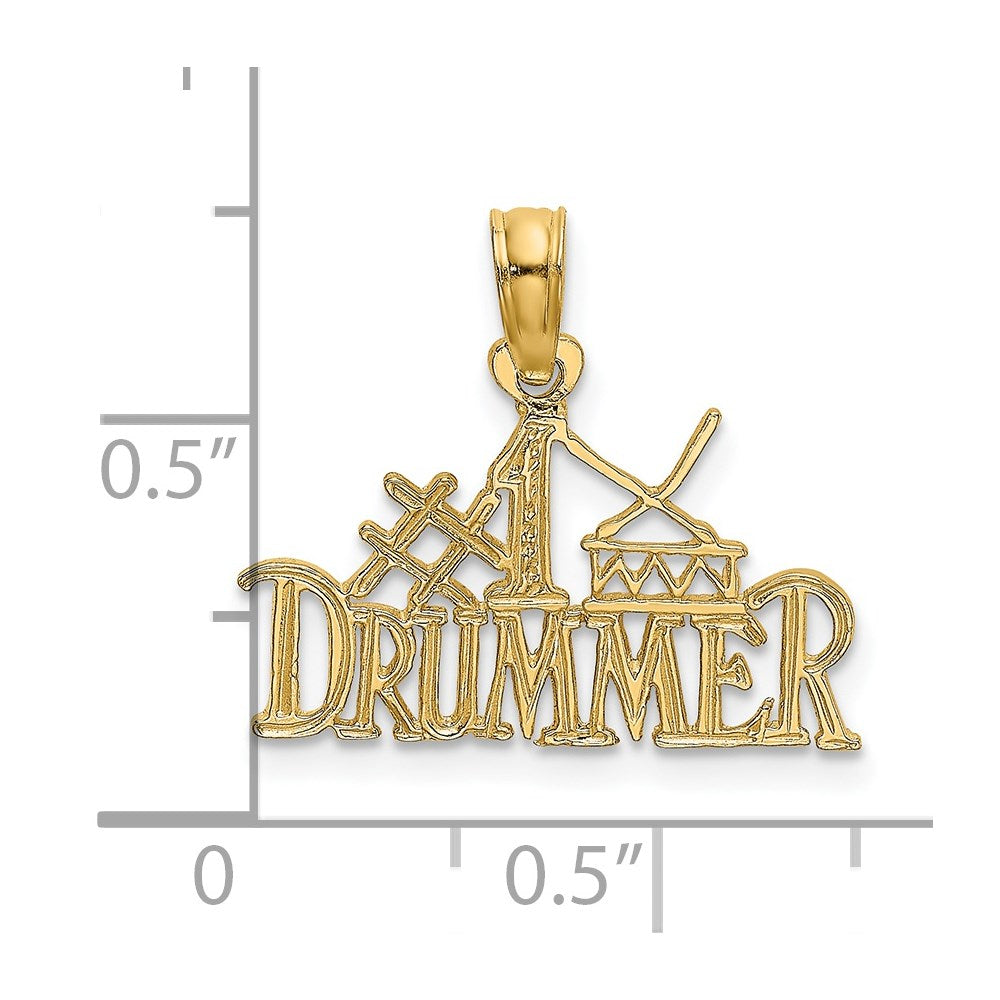 14K Gelbgold #1 Drummercharm