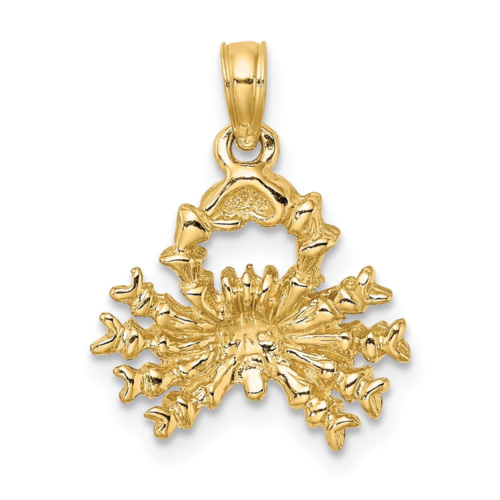 14K Gelbgold 3-D Sternzeichen-Krebs-Charm