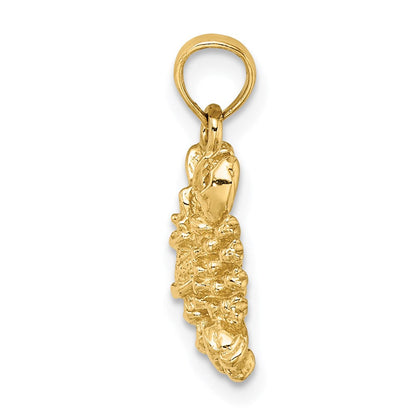 14K Gelbgold 3-D Skorpion Sternzeichen-Charm
