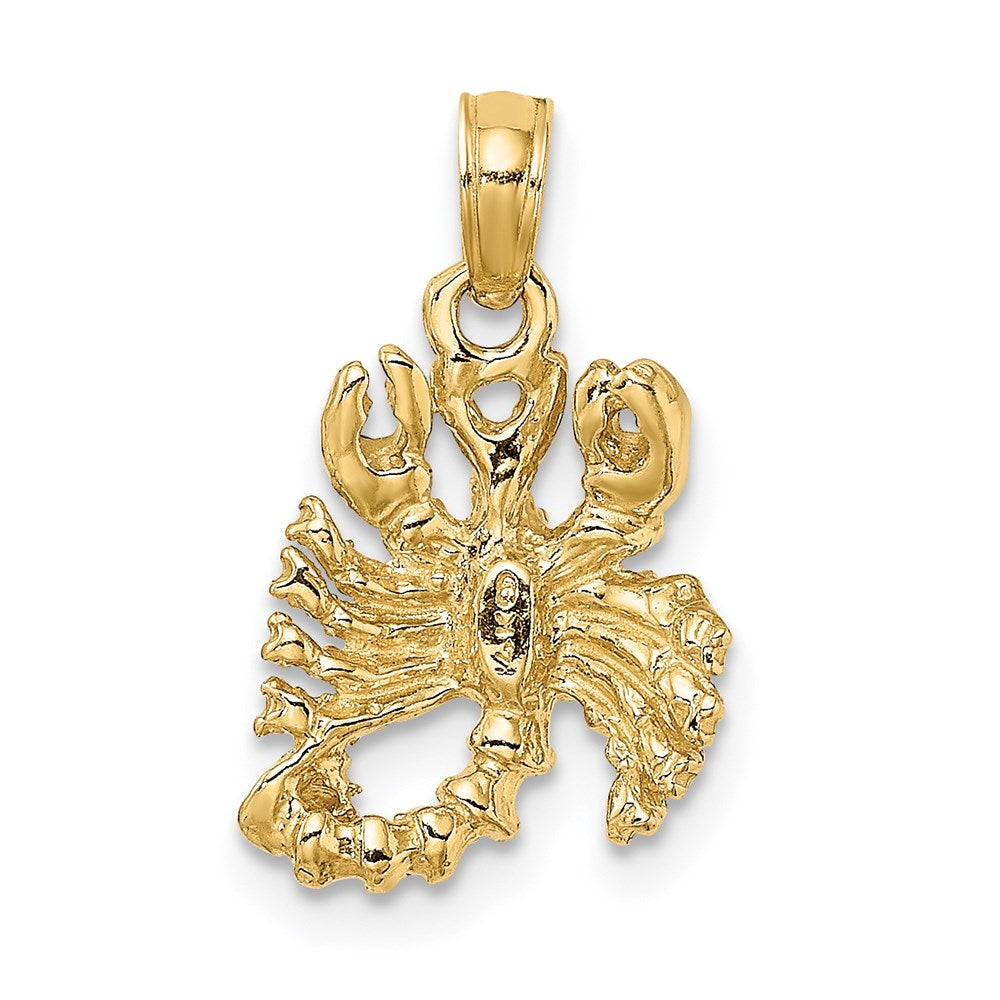 14K Gelbgold 3-D Skorpion Sternzeichen-Charm