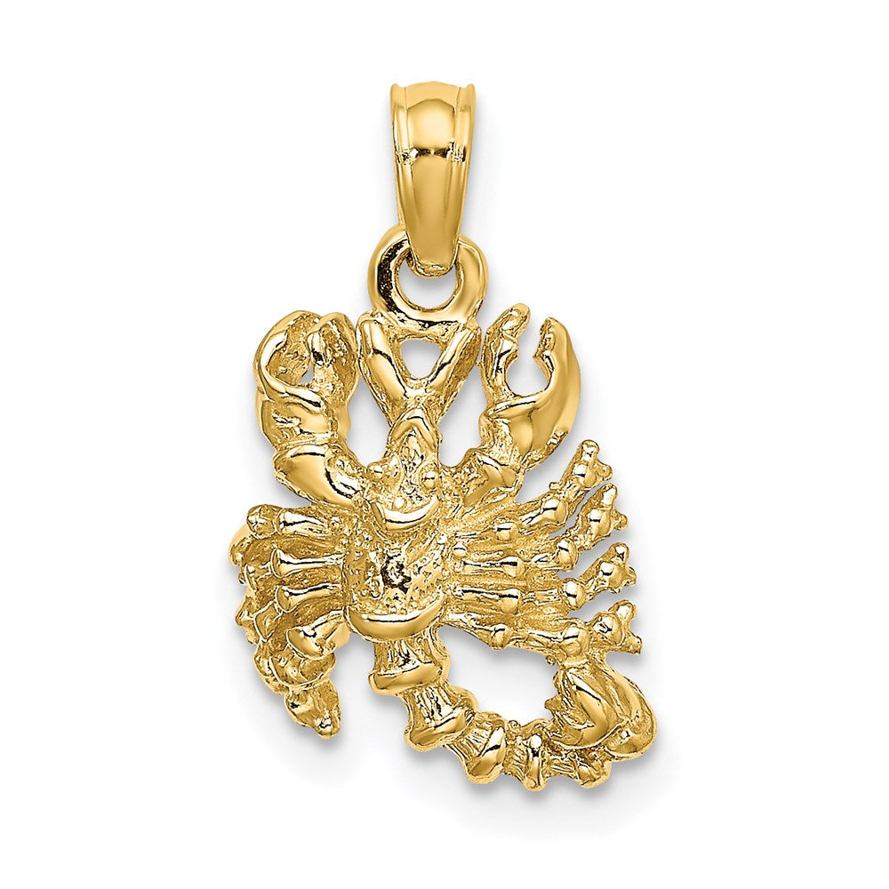 14K Gelbgold 3-D Skorpion Sternzeichen-Charm