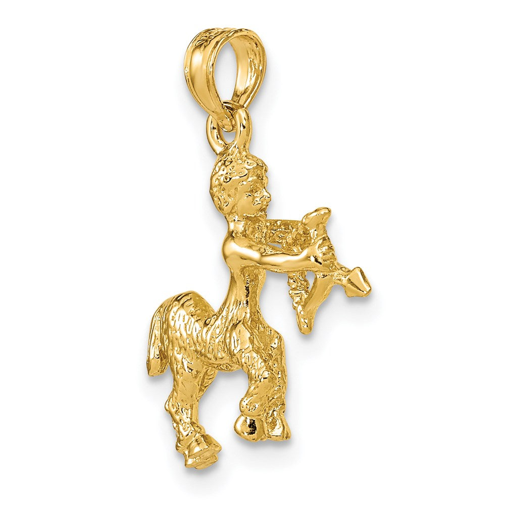 14K Gelbgold 3-D Schütze Sternzeichen-Charm