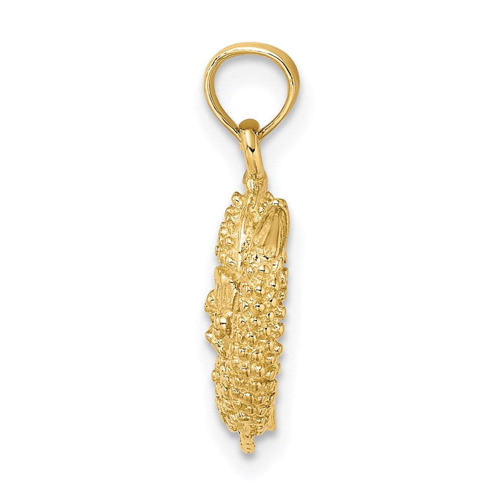 14K Gelbgold 3-D Sternzeichen Fische Charm