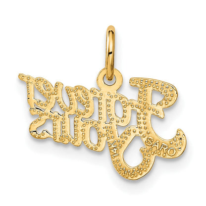 14K Gelbgold für Immer Yours Charm