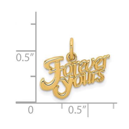 14K Gelbgold für Immer Yours Charm