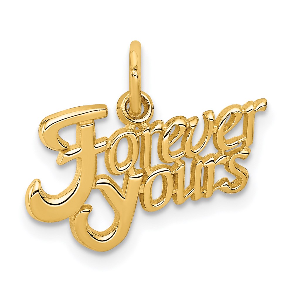 14K Gelbgold für Immer Yours Charm