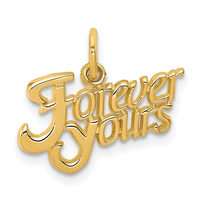 14K Gelbgold für Immer Yours Charm