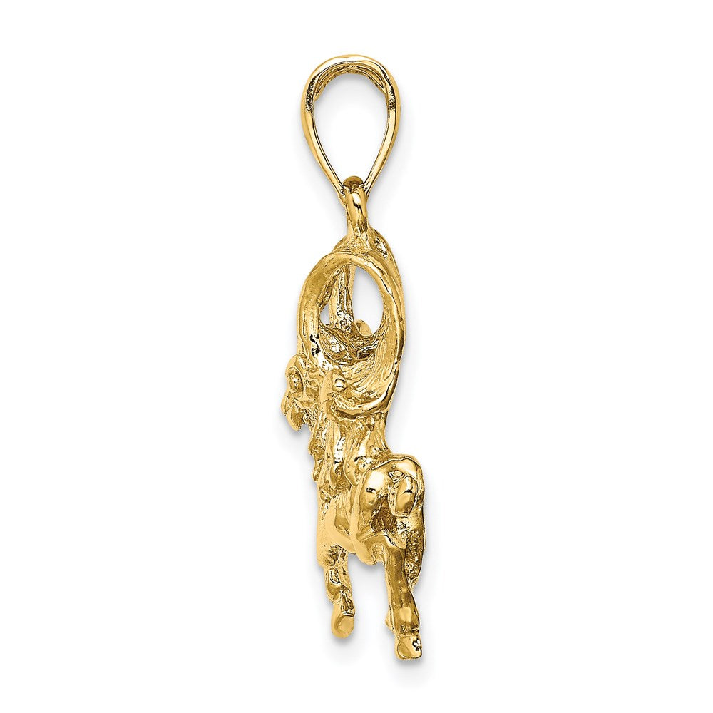 14K Gelbgold Großer Widder Sternzeichen-Charm