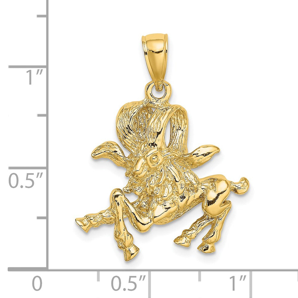 14K Gelbgold Großer Widder Sternzeichen-Charm