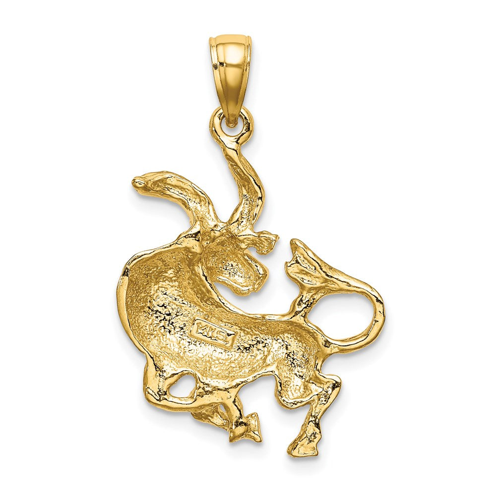 Großer Sternzeichen-Charm „Stier" aus 14K Gelbgold