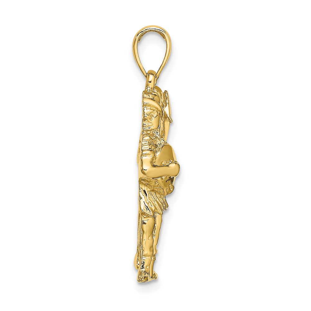 14K Gelbgold Großer Zwillinge Sternzeichen-Charm