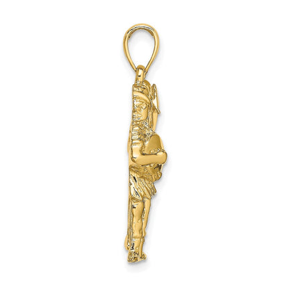 14K Gelbgold Großer Zwillinge Sternzeichen-Charm