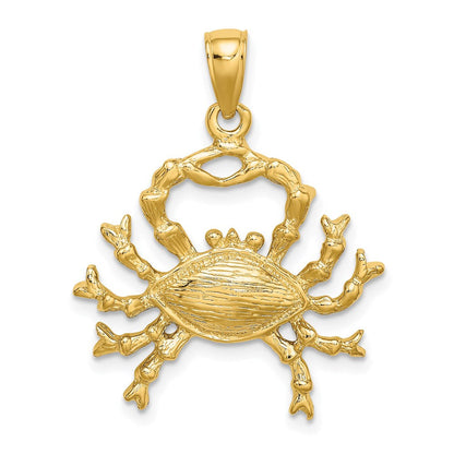 14K Gelbgold Krebs Tierkreiszeichen Charm groß