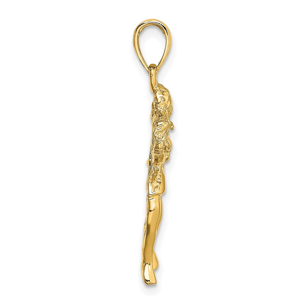 14K Gelbgold Großer Jungfrau Sternzeichen-Charm