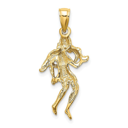 14K Gelbgold Großer Jungfrau Sternzeichen-Charm