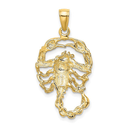 14K Gelbgold Großer Skorpion Sternzeichen-Charm