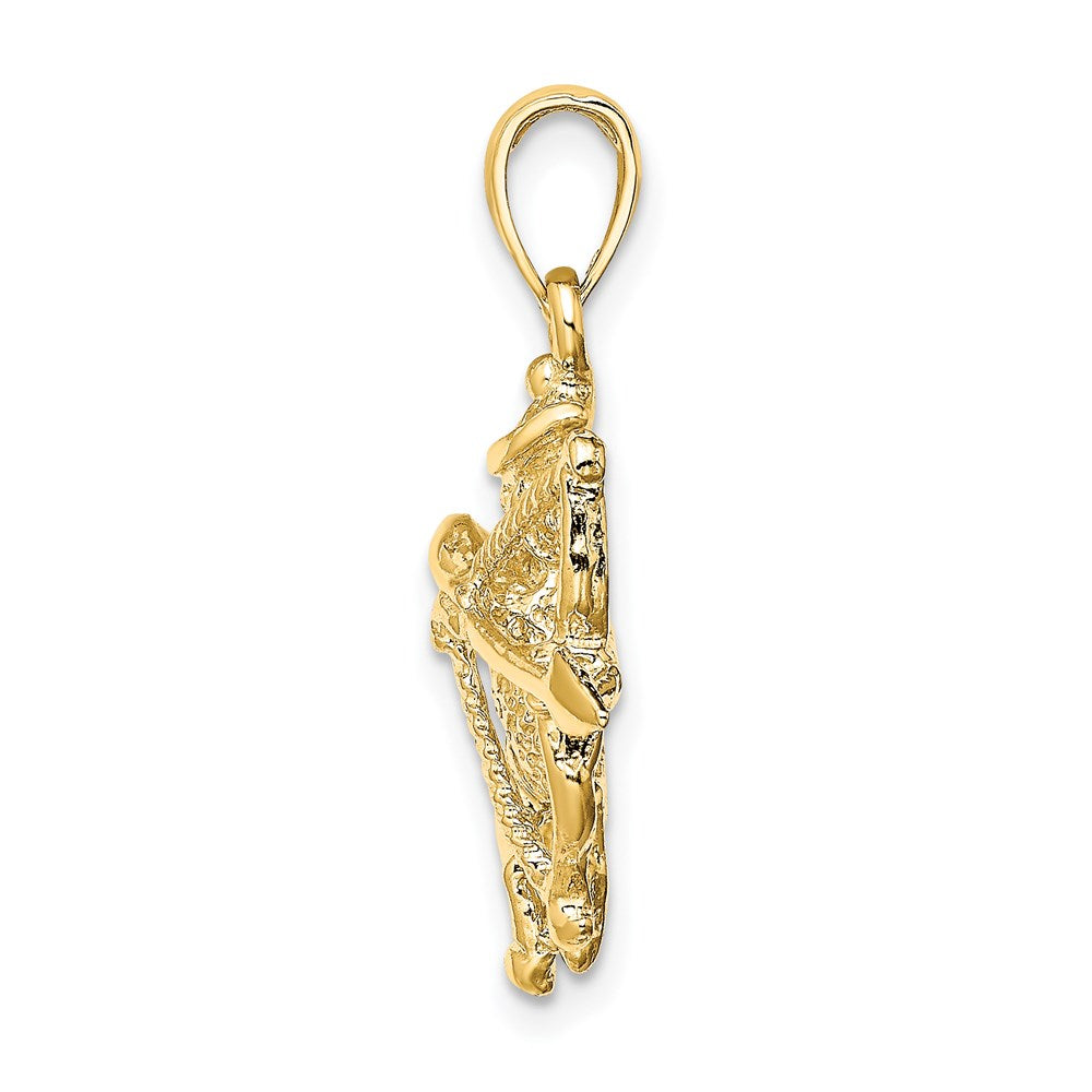 14K Gelbgold Großer Sternzeichen-Charm „Schütze“