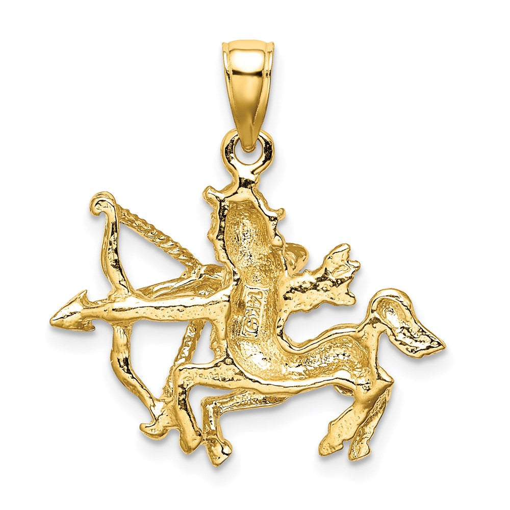 14K Gelbgold Großer Sternzeichen-Charm „Schütze“