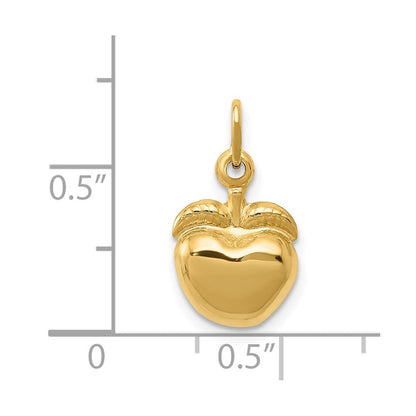 14K Gelbgold Apple Charm