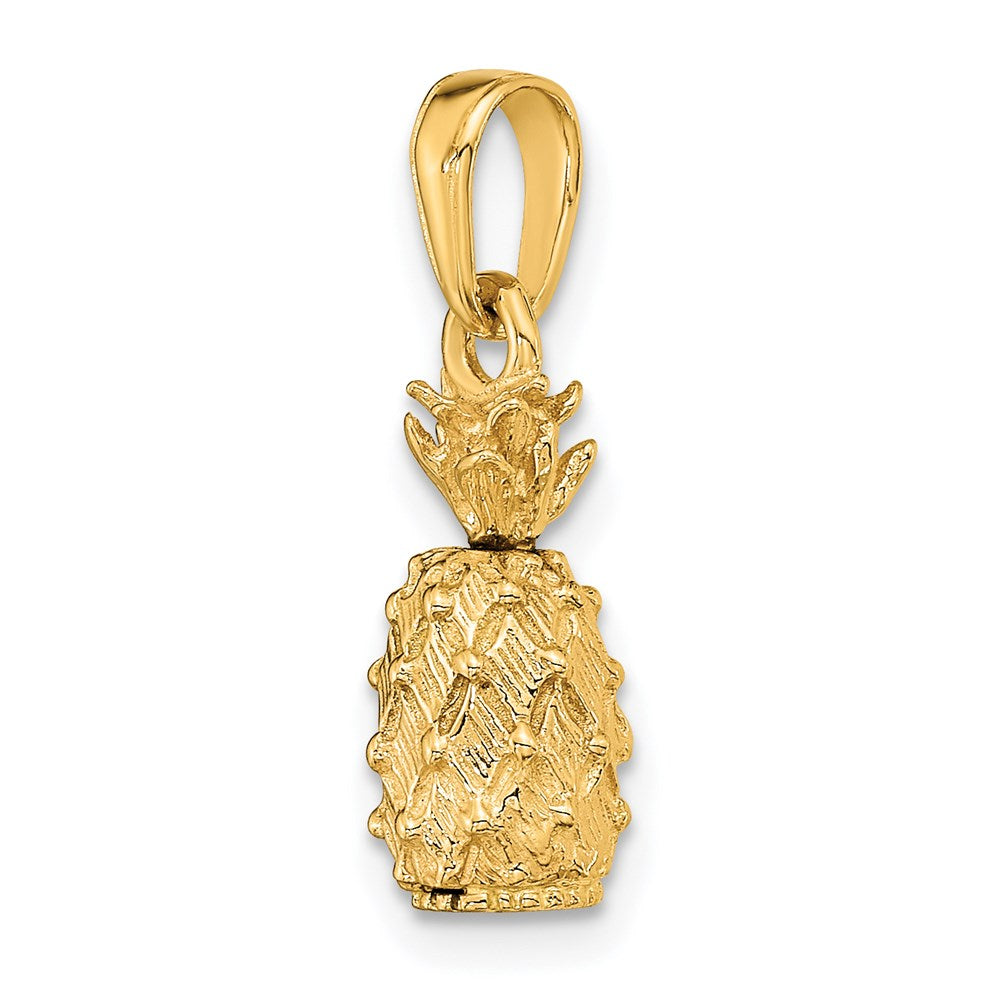 14K Gelbgold 3-D Ananas-Anhänger