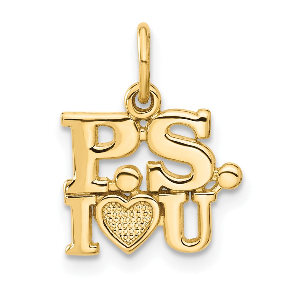 14K Gelbgold P.s. I Liebe You Charm