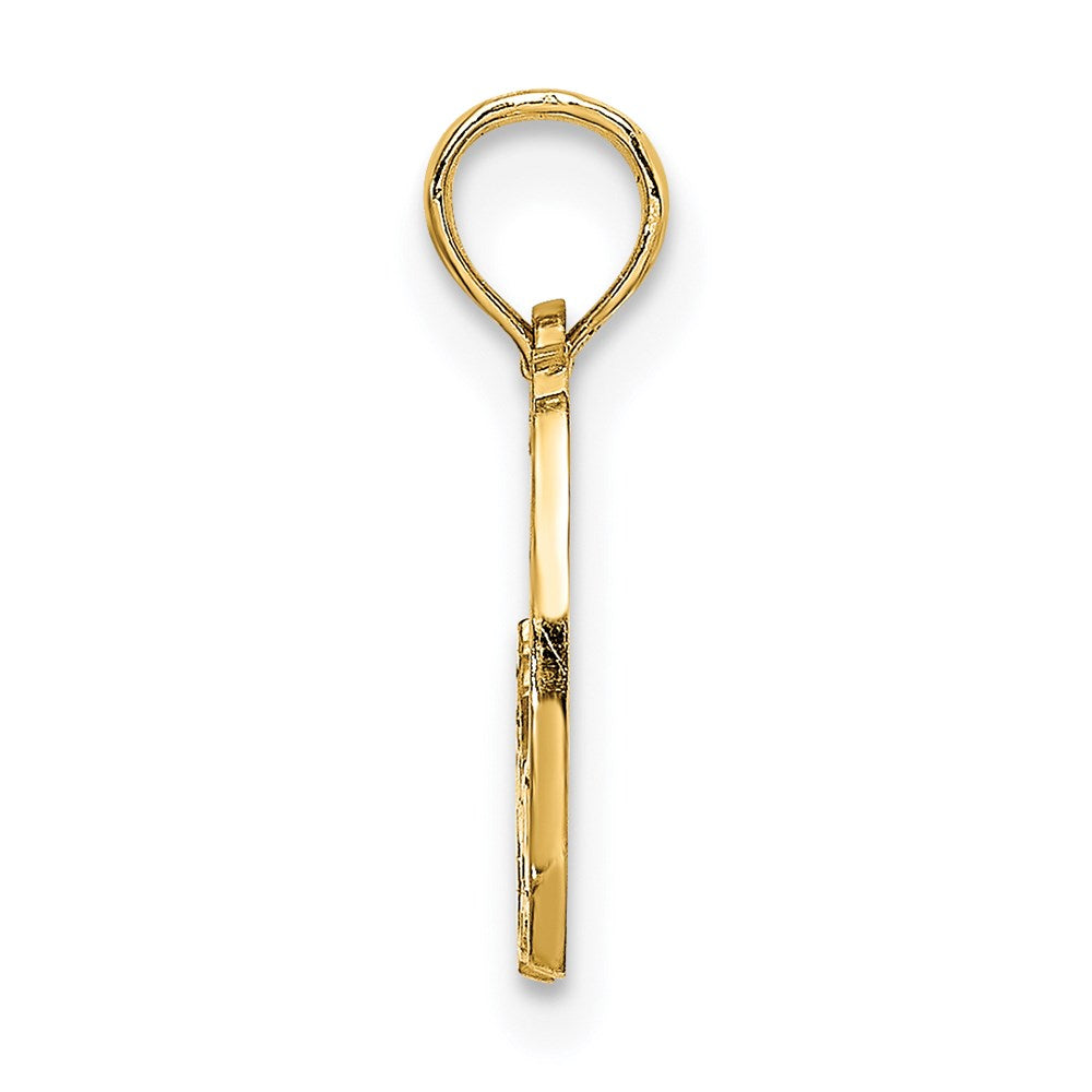 14K Gelbgold Cape Cod Karte Charm