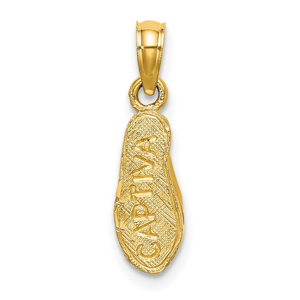 14K Gelbgold 3d Captiva Flip-flop Charm