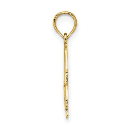 14K Gelbgold Aloha Palme Baum Charm