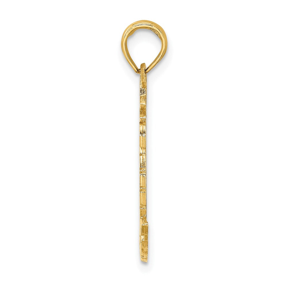 14K Gelbgold JAMAICA Ananas-Charm