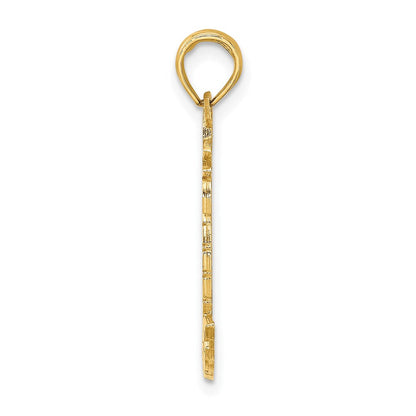 14K Gelbgold JAMAICA Ananas-Charm