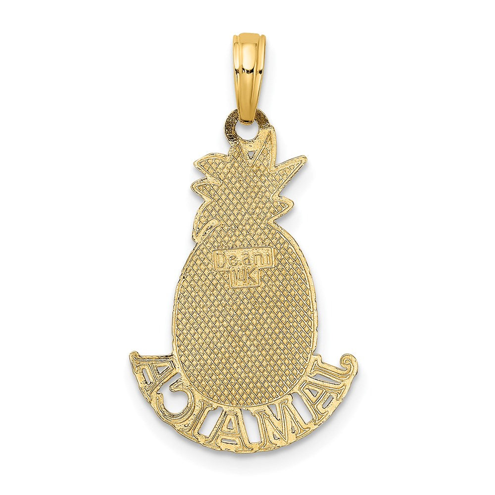 14K Gelbgold JAMAICA Ananas-Charm