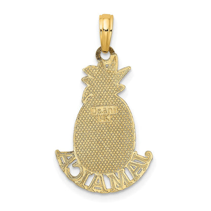 14K Gelbgold JAMAICA Ananas-Charm