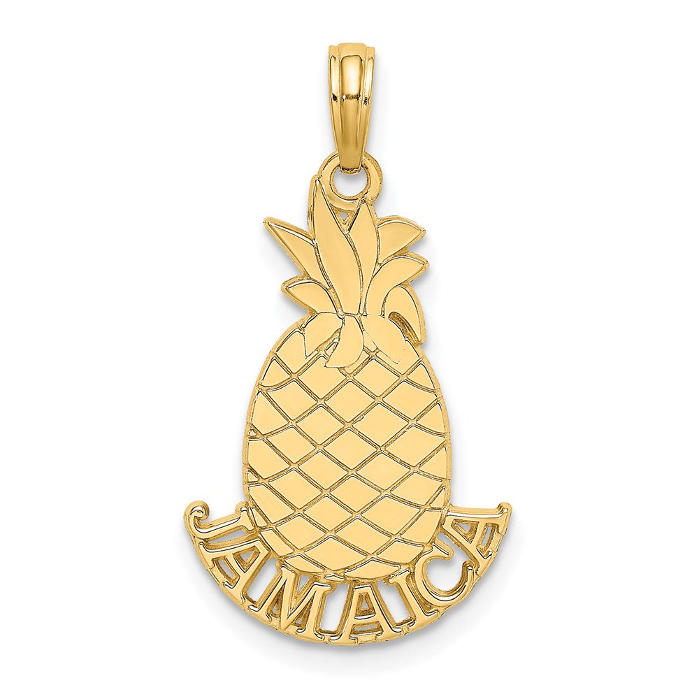 14K Gelbgold JAMAICA Ananas-Charm