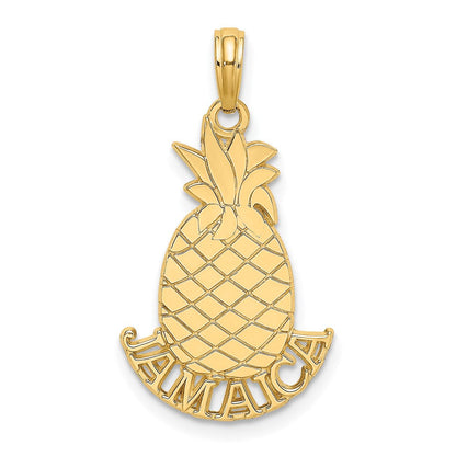 14K Gelbgold JAMAICA Ananas-Charm