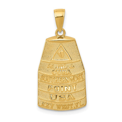 14k Gelbgold Anhänger „Southernmost Point USA Key West“