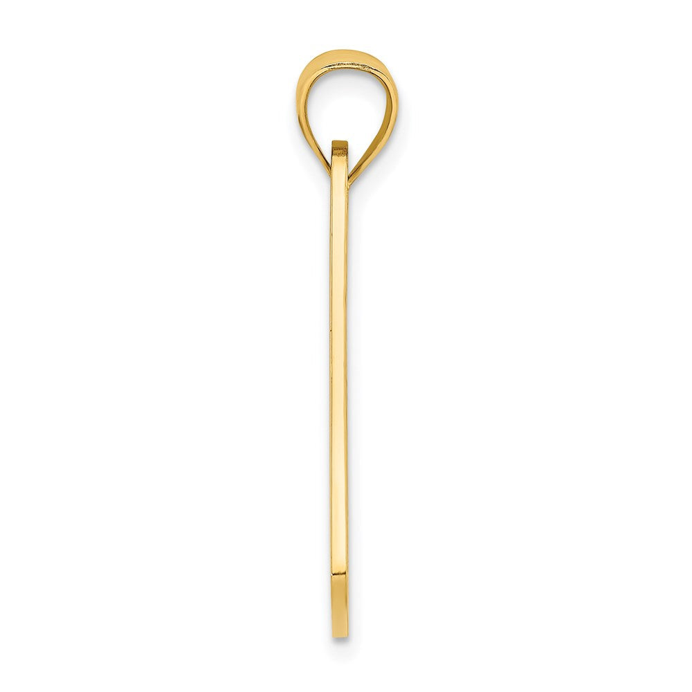 14 Karat Gelbgold KEY WEST Nummernschild-Charm