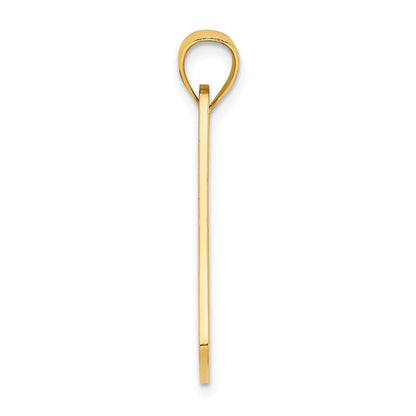 14 Karat Gelbgold KEY WEST Nummernschild-Charm