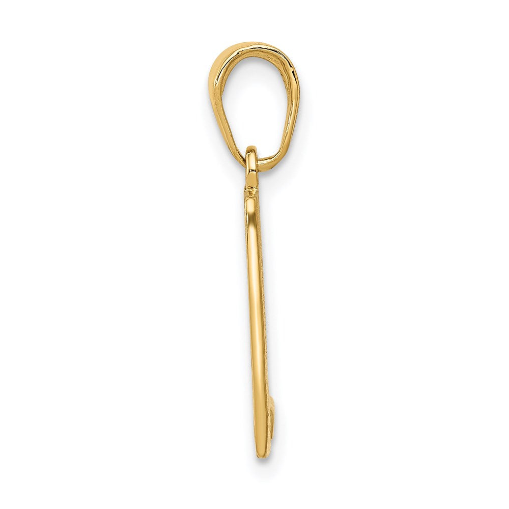14K Gelbgold Meile 0 KEY WEST Meilenstein-Anhänger