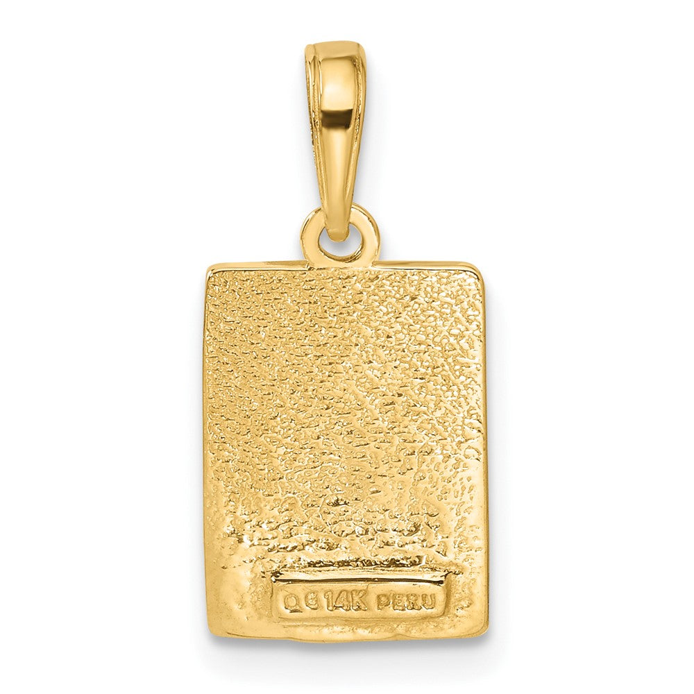14K Gelbgold Meile 0 KEY WEST Meilenstein-Anhänger