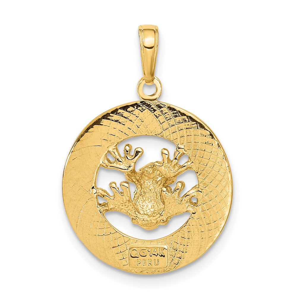 14K Gelbgold PUERTO RICO Anhänger mit Frosch