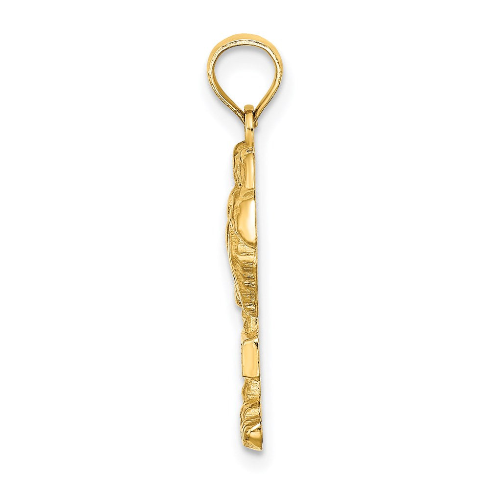 14K Gelbgold SANIBEL Palmenbaum-Charm
